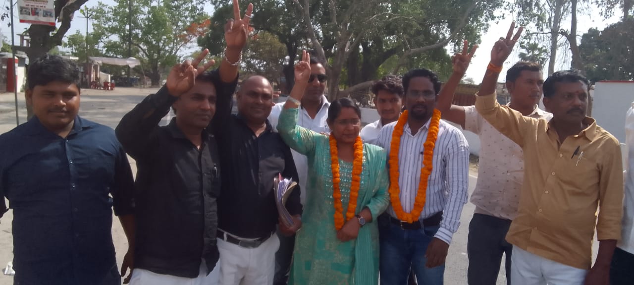 आम आदमी पार्टी से अध्यक्ष पद के लिए डा.लक्ष्मी ने दाखिल किया नामांकन