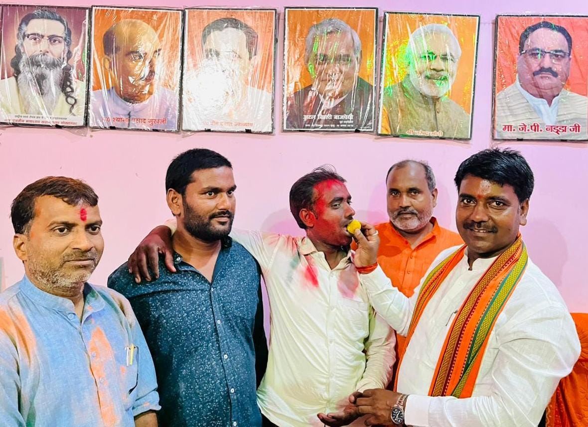 नगर पंचायत धनघटा हैसर और हरिहर में खिला कमल: छठवीं बार भाजपा के पप्पू शाही ने पहना जीत का सेहरा