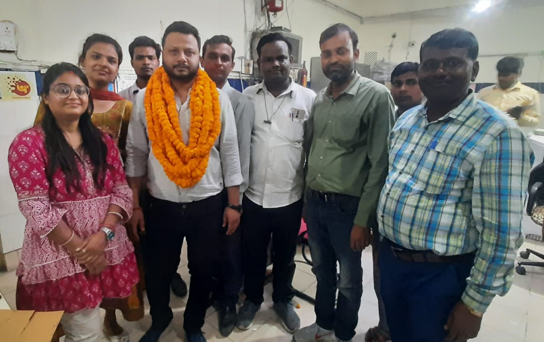 पीएनबी के उप शाखा प्रबंधक का विदाई समारोह