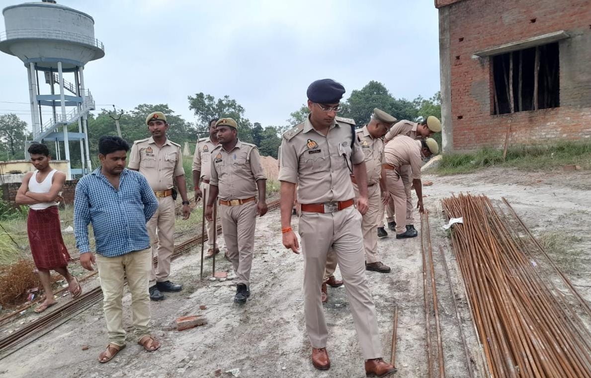 एसपी ने निर्माणाधीन अग्निशमन केंद्र का औचक मुआयना करते हुए मानक अनुरूप कार्य के दिए निर्देश