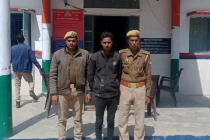 अछल्दा पुलिस ने वांछित अभियुक्त को किया गिरफ्तार