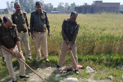 पुलिस व आबकारी विभाग की संयुक्त छापेमारी में कच्ची शराब बरामद