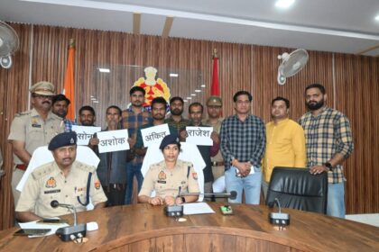 औरैया पुलिस ने वांछित अभियुक्त को नाजायज असलाह के साथ किया गिरफ्तार
