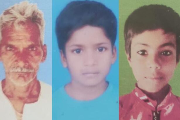 कुआंनो नदी में नाव डूबने से बाबा समेत मासूम नातियों की मौत