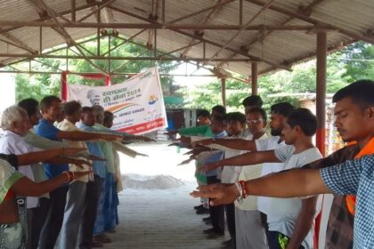 स्वच्छ भारत मिशन:छात्र छात्राओं समेत लोगो को स्वच्छता की शपथ दिलाई गई
