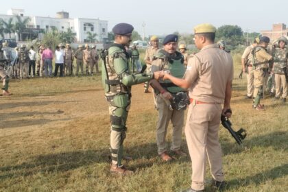 ड्यूटी के समय दंगा नियंत्रक उपकरण हमेशा साथ रखने के निर्देश:एसपी ने कराया दंगा नियंत्रण अभ्यास