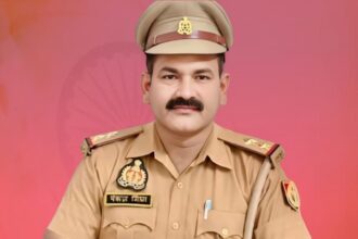 शासन से अछल्दा थाना प्रभारी पंकज मिश्रा की निरीक्षक पद पर पदोन्नति